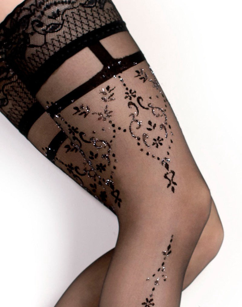 BALLERINA FANTASY HOLD UPS KOUSEN (20 DENIER) ZWART