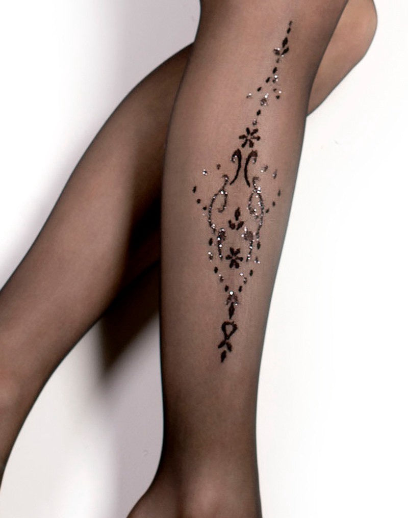 BALLERINA FANTASY HOLD UPS KOUSEN (20 DENIER) ZWART