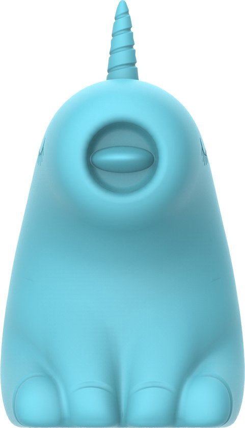 ER - Snowflake Unicorn - Clitoris Vibrator met Likkende Tong - Blauw