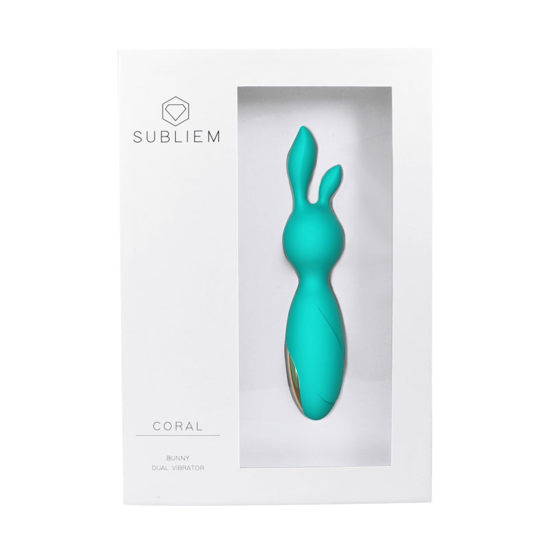Bunny Dubbel Vibrator CORAL