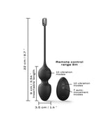 Dorcel - Love Balls - Vibrating Kegel Balls with Remote Control - Black