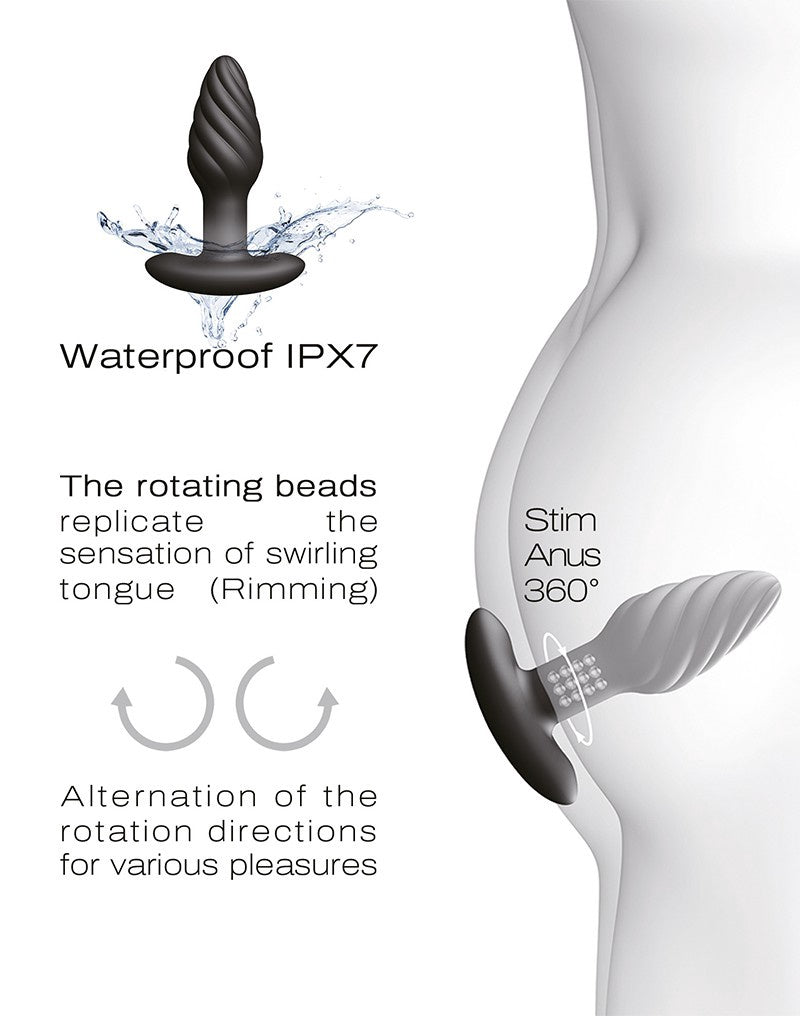 Dorcel Spin Plug Zwart