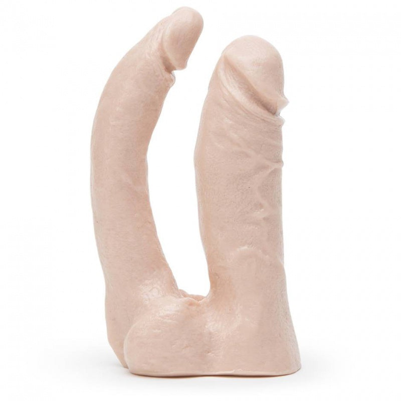 Vac-U-Lock Natural dubbele Penetrator