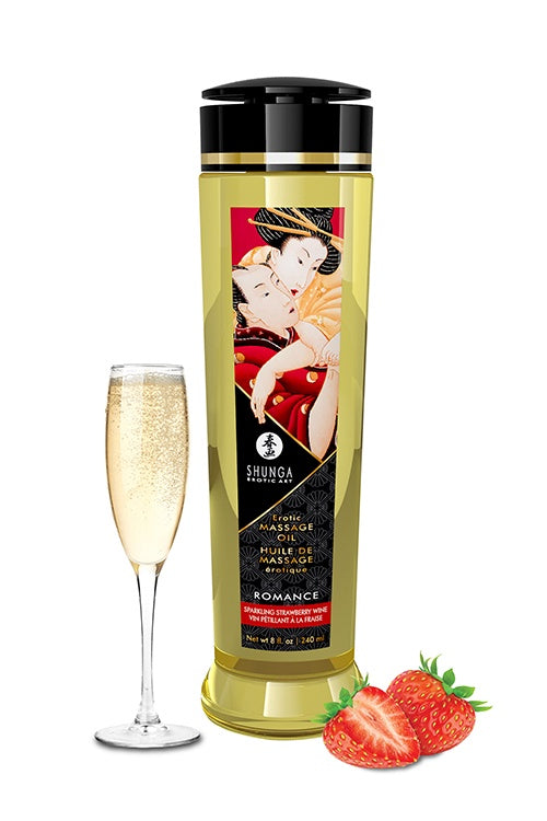 EROTISCHE MASSAGE OLIE ROMANCE STRAWB. WIJN