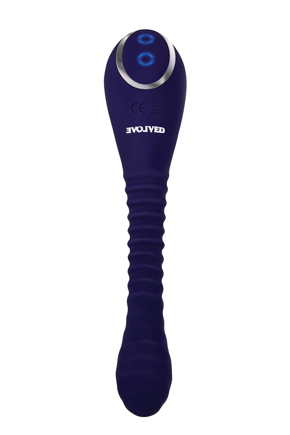Evolved - Bendable Sucker - Silicone Rechargeable Double Ended Bendable Clitoral Massager with Sucking Action and Vibrator - Purple