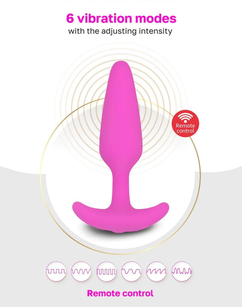 GVIBE GPLUG XS VIBRERENDE BUTT PLUG ROZE