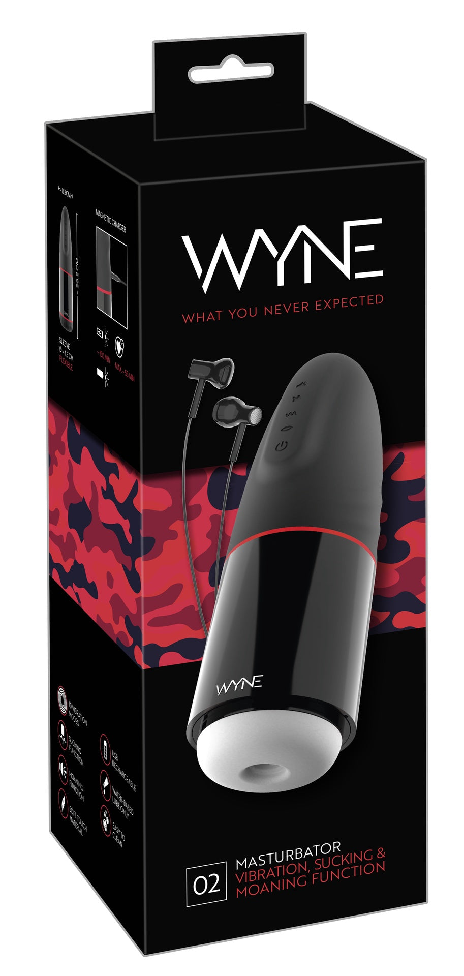 Wyne Vibrerende Masturbator Met Geluid No02