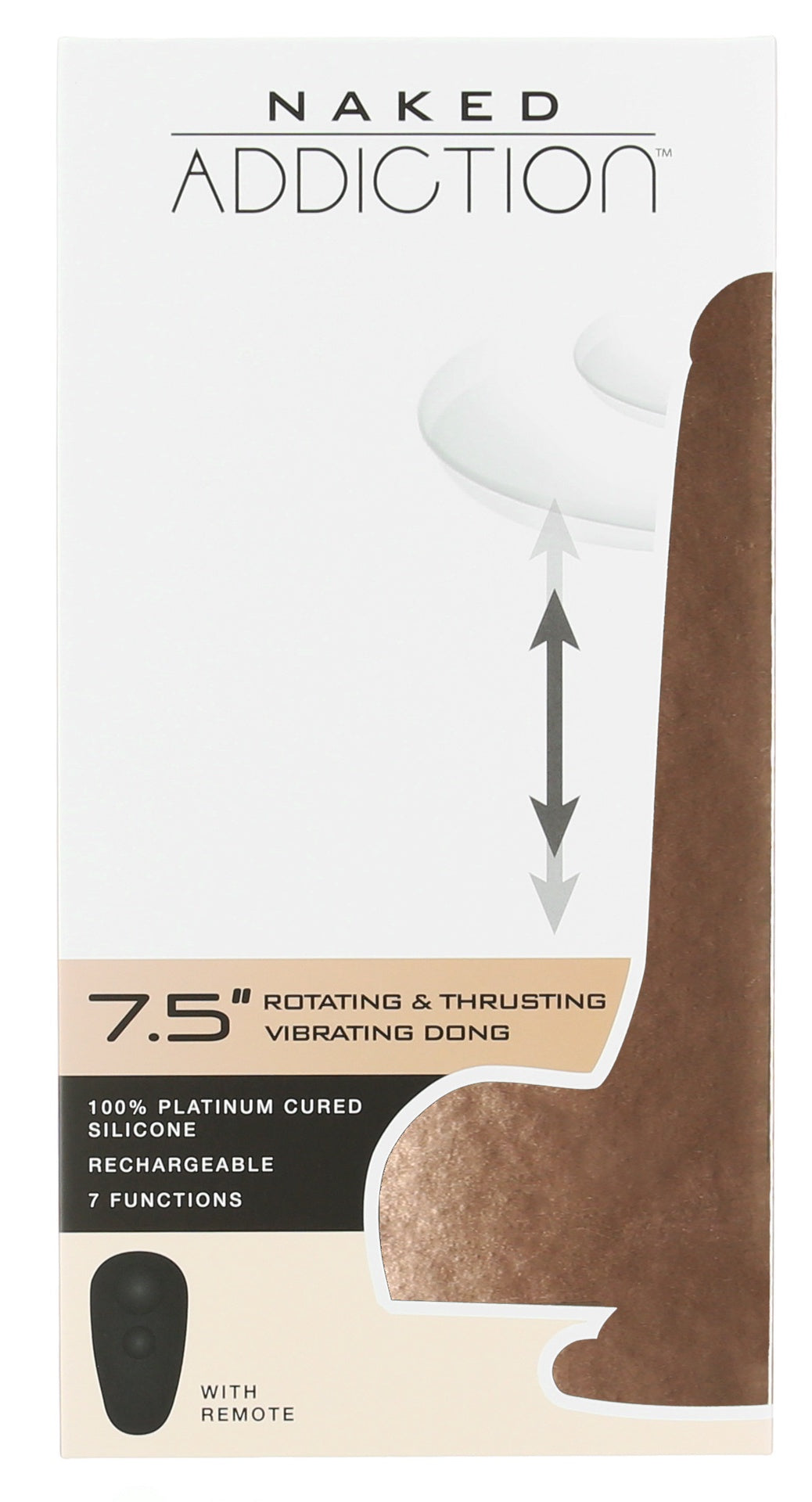 Naked Addiction 7,5"Roterende&vibrerende vibrator