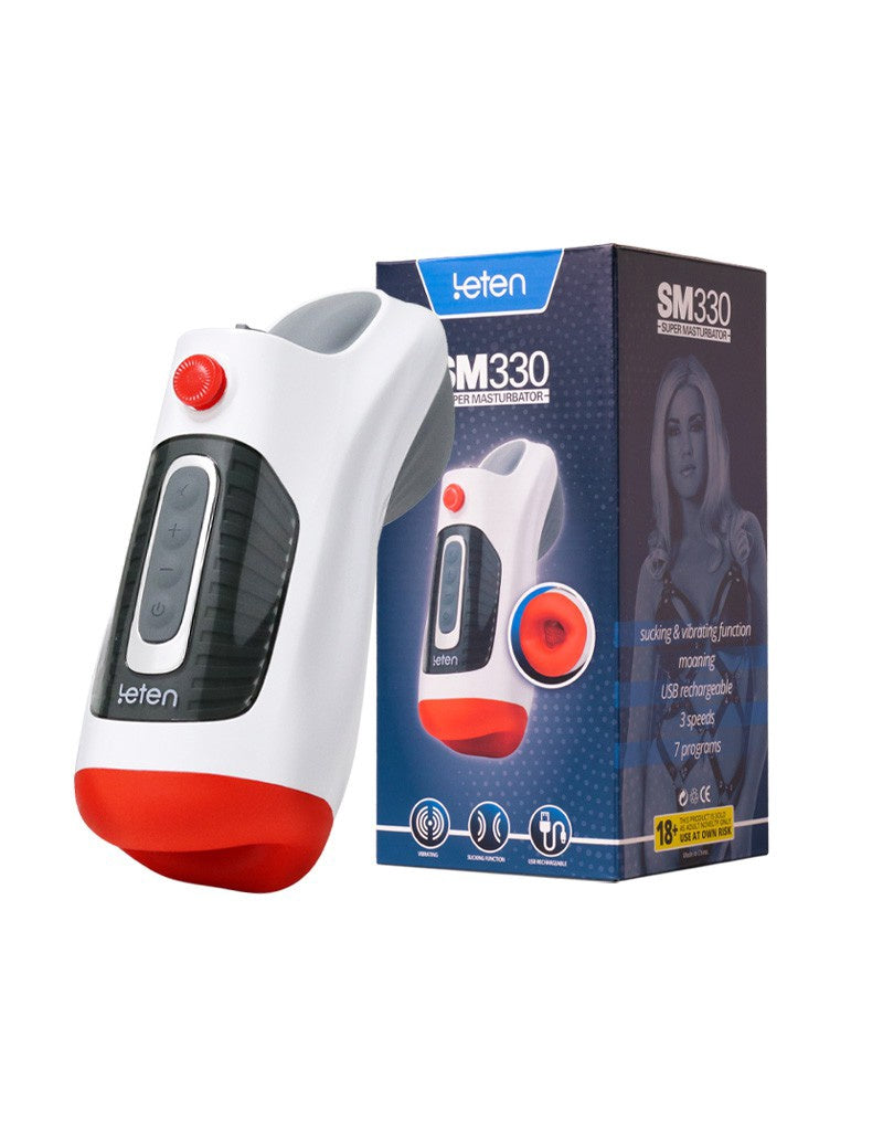Leten  SM 330  Masturbator Vibrerende, Zuigende en Kreunende Functie