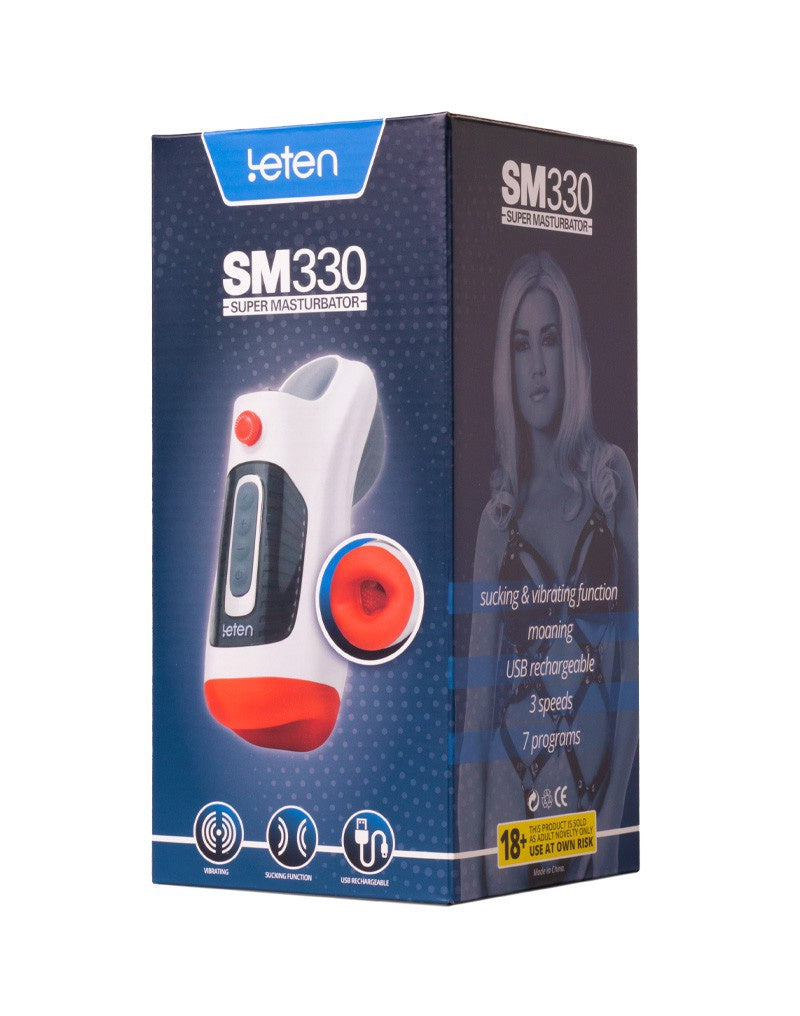Leten  SM 330  Masturbator Vibrerende, Zuigende en Kreunende Functie