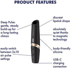 Satisfyer - Perfect Kiss - 3D Luchtpuls Lippenstift Vibrator - Zwart