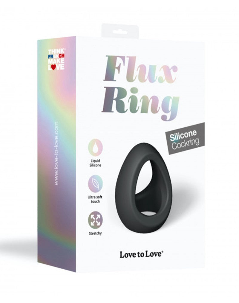 LOVE TO LOVE FLUX RING COCK RING ZWART