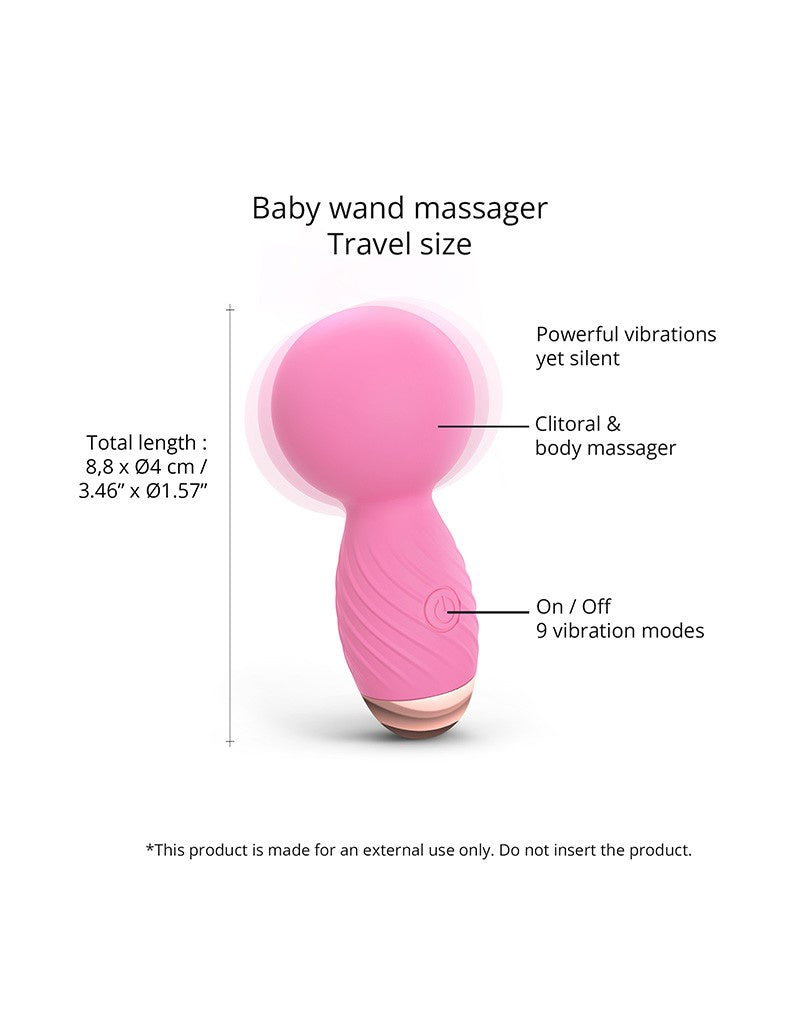 LOVE TO LOVE ITSY BITSY MINI WAND VIBRATOR ROZE
