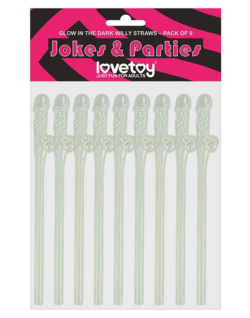 LOVE TOY - GLOW IN THE DARK RIETJES - SET VAN 9