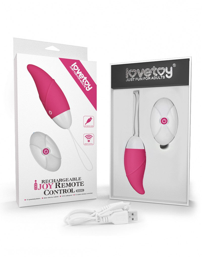 LOVE TOY IJOY 3 VIBREREND EI MET AFSTANDBEDIENING ROZE