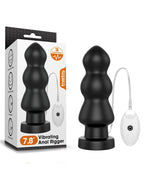 LOVE TOY KING SIZE VIBRATING ANAL RIGGER 20 CM ZWART