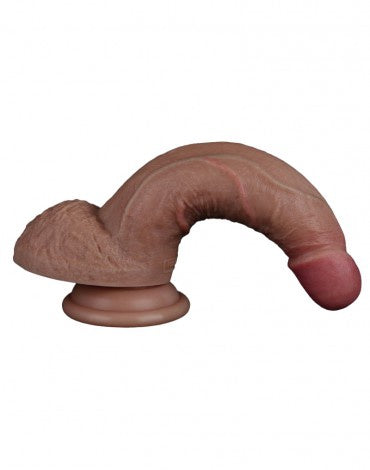 DUBBELLAAGSE SILICONEN DILDO 18,5 CM (Ø 3,7 CM)