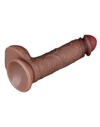 DUBBELLAAGSE SILICONEN DILDO 19,5 CM (Ø 3,7 CM)