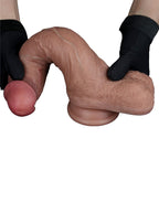 DUBBELLAAGSE SILICONEN DILDO 21,5 CM (Ø 4,2 CM)