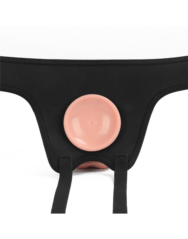 EASY STRAP-ON HARNAS (ZONDER DILDO) - ZWART  en amp WIT