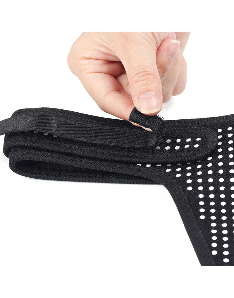 EASY STRAP-ON HARNAS (ZONDER DILDO) - ZWART  en amp WIT