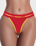 Bedrukte vibrerende sexy slip Rood
