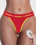 Bedrukte vibrerende sexy slip Rood