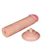 GLIJDENDE HUID DILDO 20 CM ( en Oslash 3.8 CM) NUDE