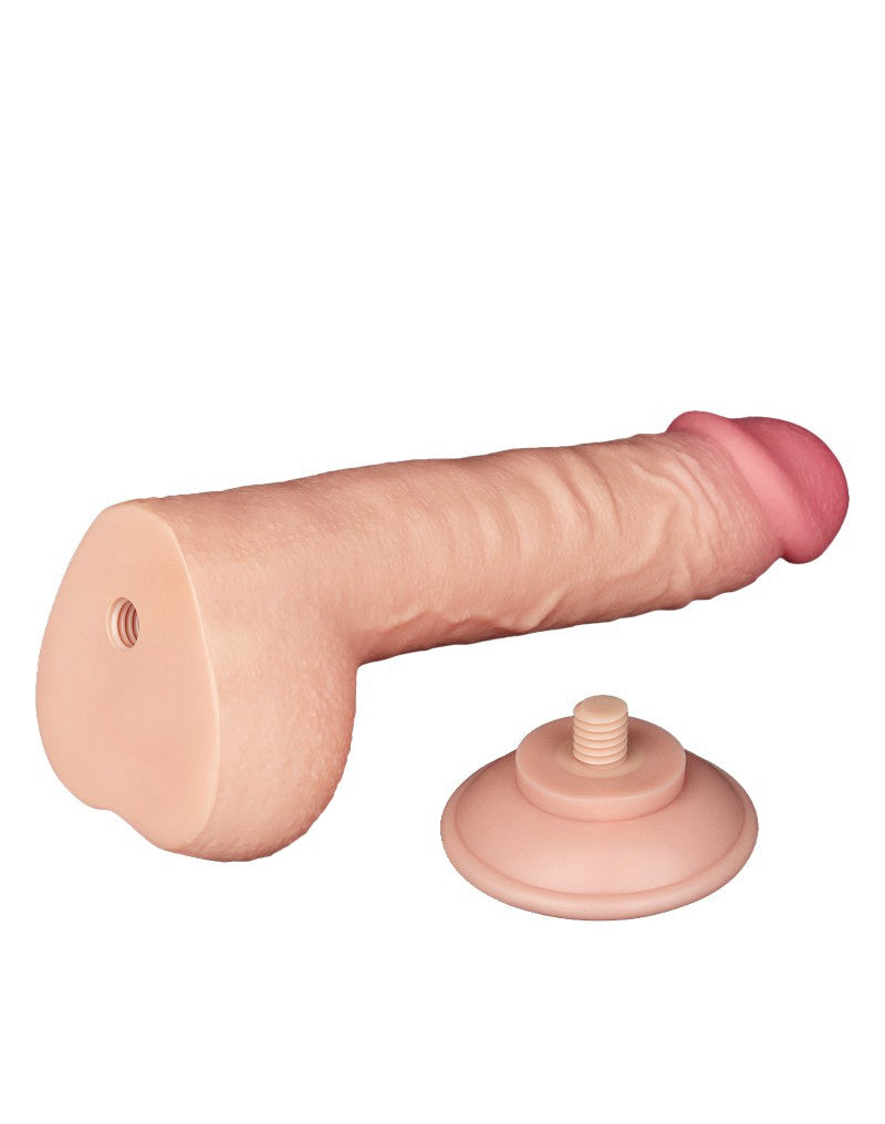 SCHUIFHUID DILDO 22 CM ( en Oslash 3.7 CM) NUDE