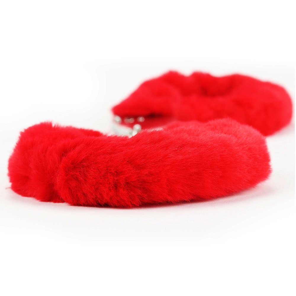 Lovetoy Handboeien Fluffy Rood - Private Fun