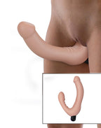LOVETOY - IJOY - VIBRERENDE DUBBELE DILDO MET AFSTANDBEDIENING NUDE