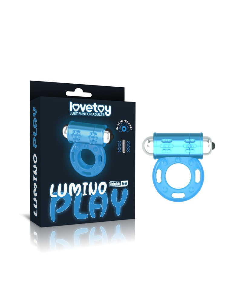 LUMINO PLAY COCK RING VIBRATOR  GLOW IN THE DARK