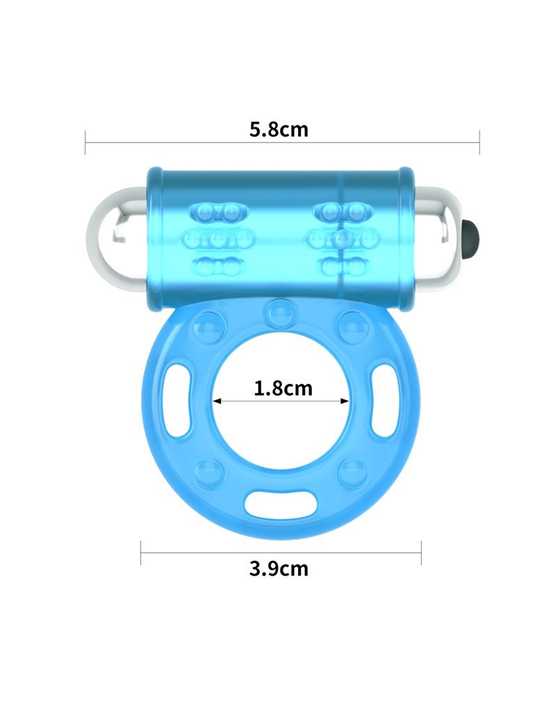 LUMINO PLAY COCK RING VIBRATOR  GLOW IN THE DARK