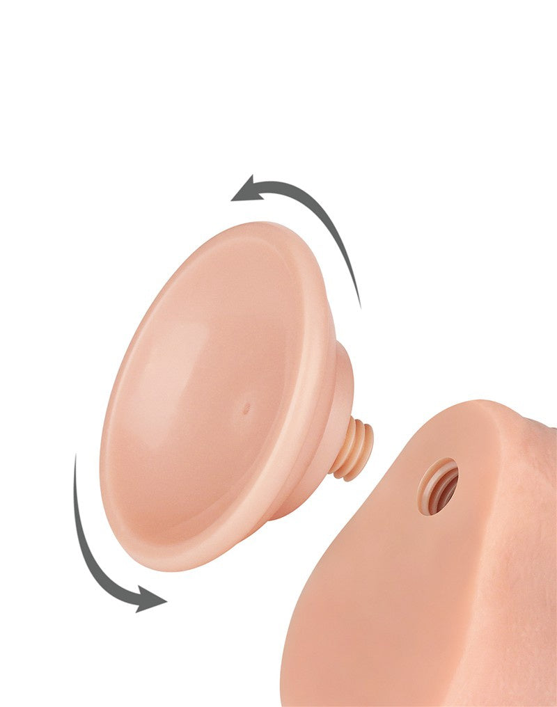 SCHUIFHUID DILDO 20 CM ( en Oslash 4 CM) - NUDE