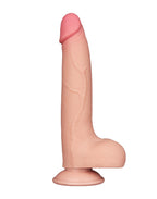 SCHUIFHUID DILDO 20 CM ( en Oslash 4 CM) - NUDE