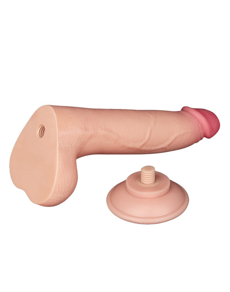 SCHUIFHUID DILDO 20 CM ( en Oslash 4 CM) - NUDE