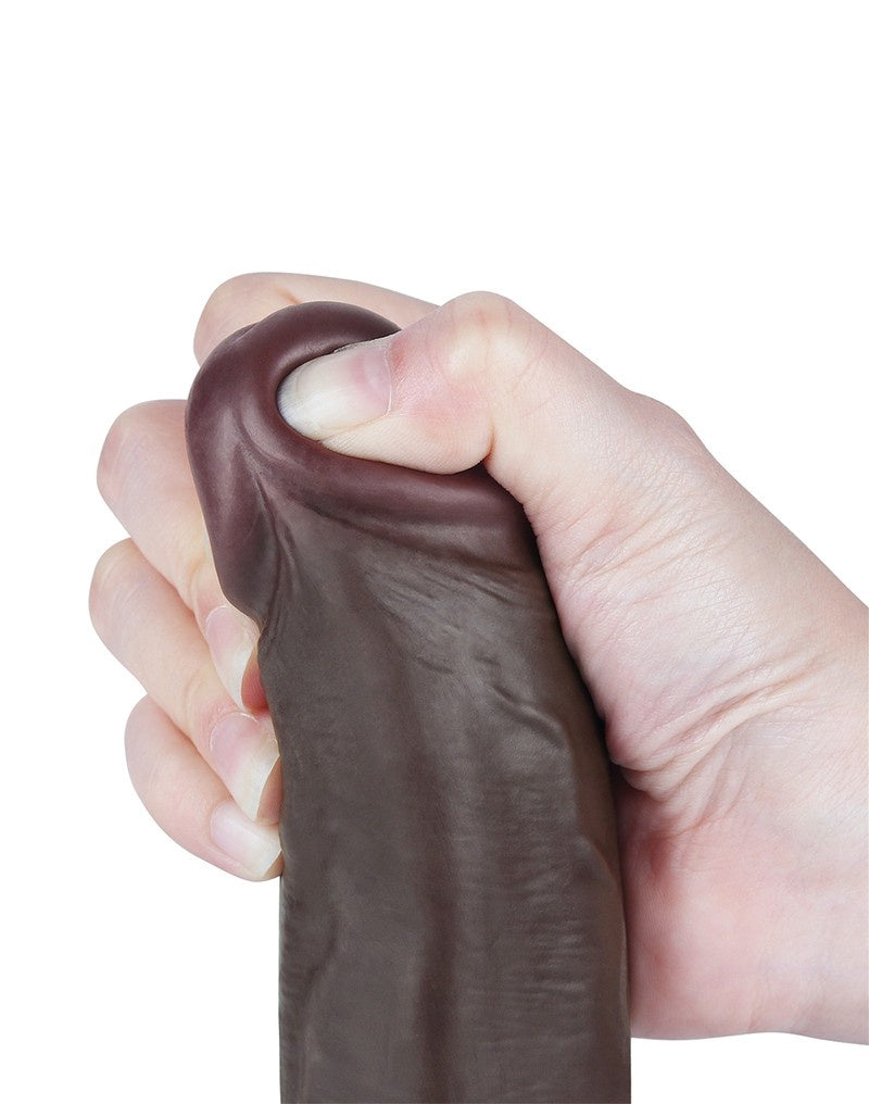 AFTREKBARE DILDO 22 CM (Ø 4,3 CM)  ZWART