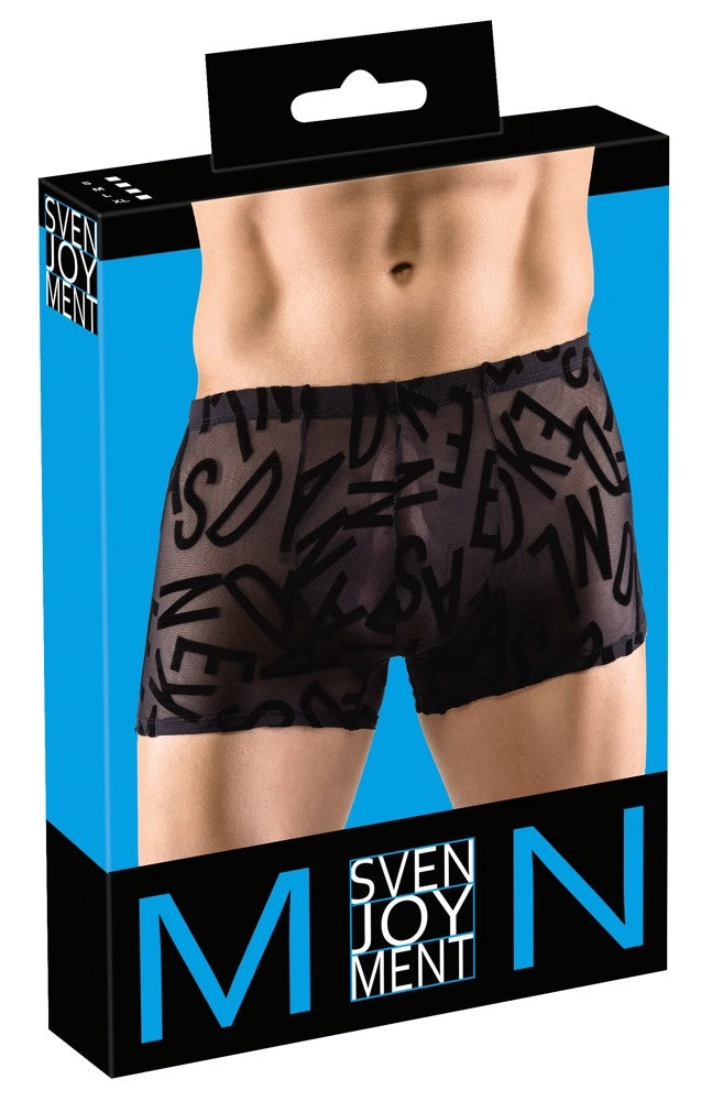 Mesh Shorts met Letterprint