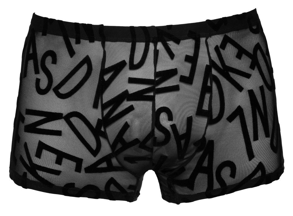 Mesh Shorts met Letterprint