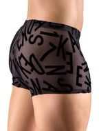 Mesh Shorts met Letterprint