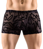 Mesh Shorts met Letterprint