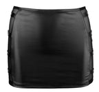 Mini Rok met Transparante Mesh Inzetstukken