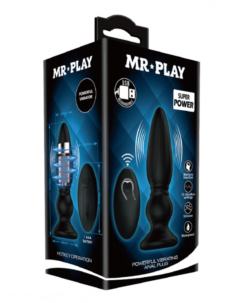 MR. PLAY - VIBRERENDE ANAAL PLUG 5017