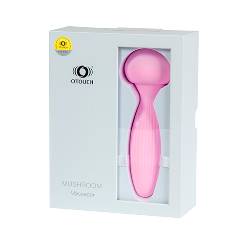 Mushroom USB Massager Pastel Roze