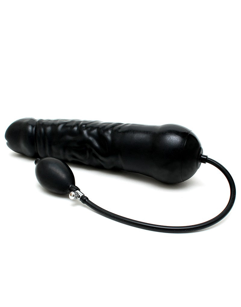 OPBLAASBARE XXL DILDO IN PENIS VORM MET MASSIEVE KERN