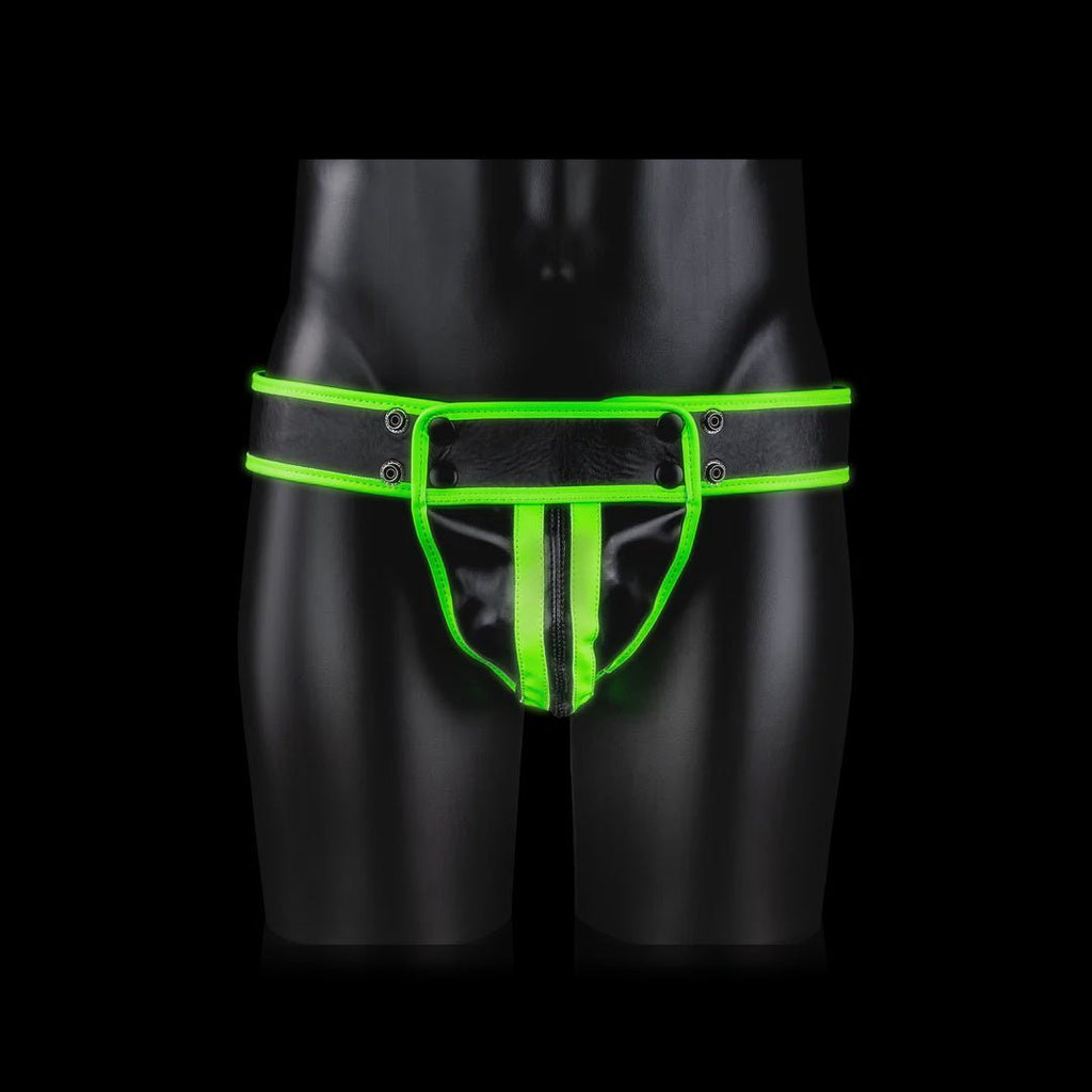 Striped Jockstrap - Glow in the Dark - Neon