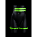 Thigh Cuffs with Belt and Handcuffs - Glow in the Dark