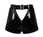 Lakleer Shorts Sexy Wet Look Rits Private Collectie