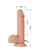 BAHAMUT REALISTISCHE VIBRERENDE DILDO 21.8 CM NUDE