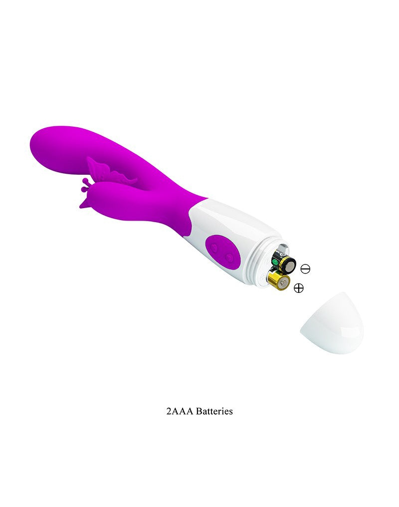 BUTTERFLY KISS - RABBIT VIBRATOR - ROZE